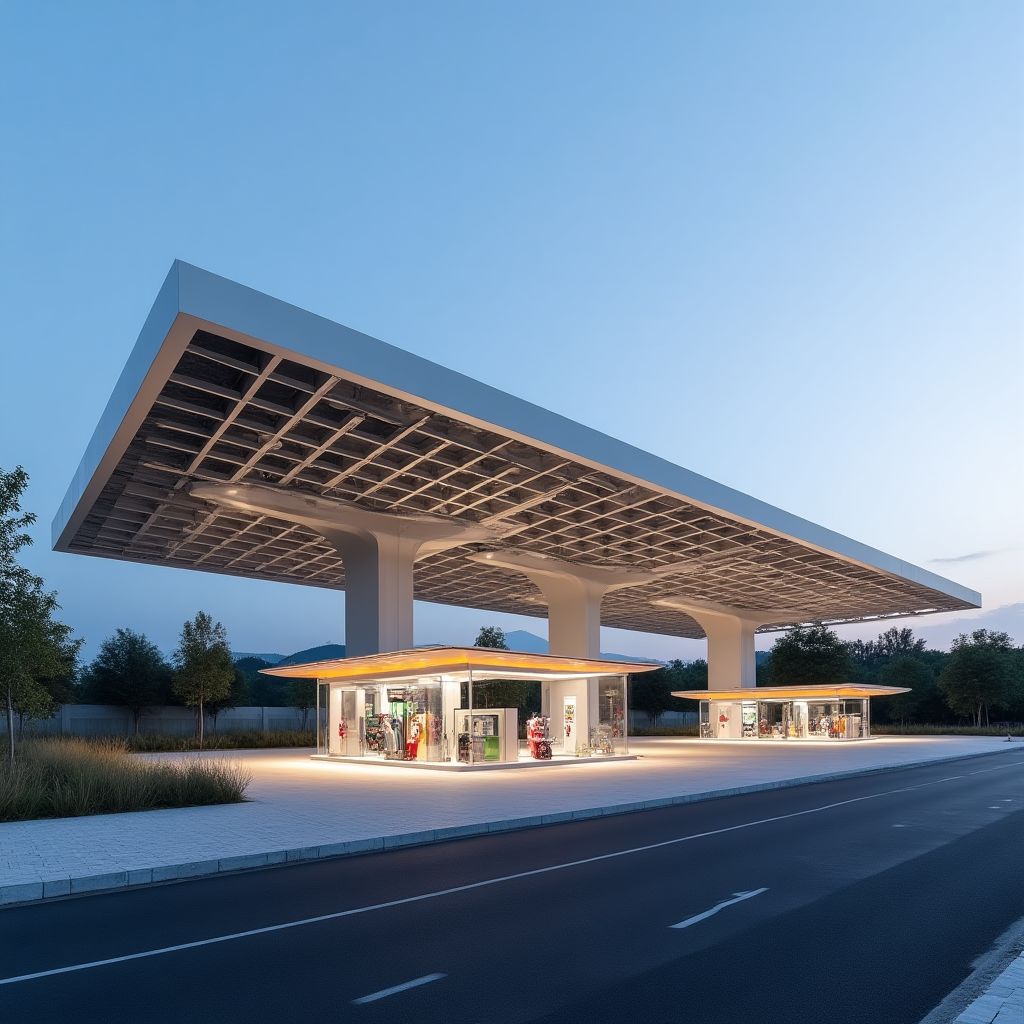 Nueva estación YPF con diseño moderno